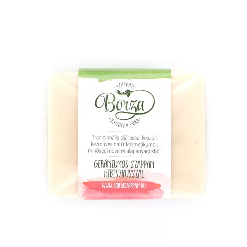 Borza gerániumos szappan hibiszkuszal 100g