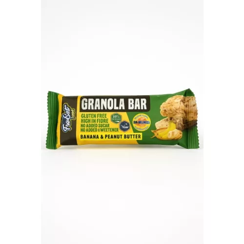 Dia-Wellness - FreEat Food Banános Granola Bar növényi fehérjével 50g