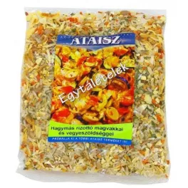 Ataisz hagymás rizottó magvakkal és zöldségekkel 200 g - bio és új hullámos étkezés