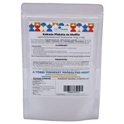 Éléskamra kakaós piskóta és muffin 140g (csokis proffin) lisztkeverék