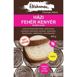 Éléskamra vegan házi fehér kenyér lisztkeverék gluténmentes 400 g - bio és új hullámos étkezés