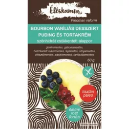 Éléskamra gm.pudingpor vanília csökk.sz. 60 g - bio és új hullámos étkezés
