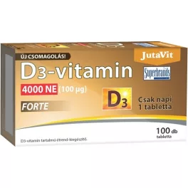Jutavit d3 vitamin 4000 NE 100 db - bio és vegán étrendkiegészítők