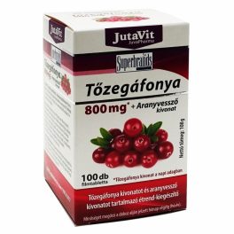 Jutavit tőzegáfonya+aranyvessző kivonat tabletta 100 db - bio és vegán étrendkiegészítők