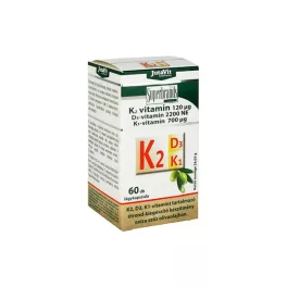 Jutavit K2 (120µg) + D3 (2200NE) + K1 (700µg) vitamin lágyzselatin kapszula 60 db - bio és vegán étrendkiegészítők