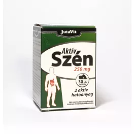 Jutavit aktív szén 250mg tabletta 30db - bio és vegán étrendkiegészítők