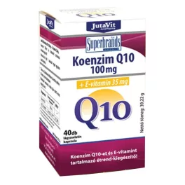 Jutavit koenzim q10 100mg+e-vitamin kapszula 40 db - bio és vegán étrendkiegészítők