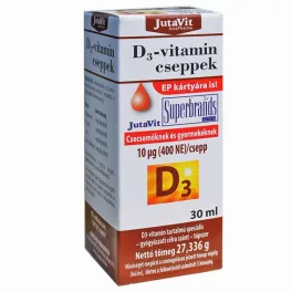 Jutavit d3-vitamin 400NE csepp 30 ml - bio és vegán étrendkiegészítők