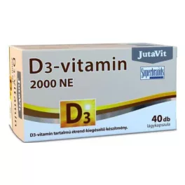 Jutavit d3 vitamin 2000 NE lágykapszula 40 db - bio és vegán étrendkiegészítők