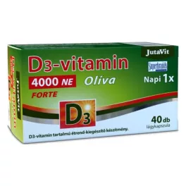 Jutavit d3-vitamin 4000 NE olíva 40 db - bio és vegán étrendkiegészítők