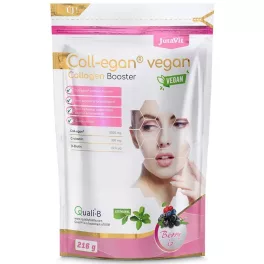 Jutavit coll-egan vegan collagen por berry ízű 216 g - bio és vegán étrendkiegészítők