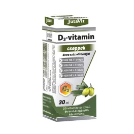 Jutavit d3-vitamin 1000NE cseppek extra szűz olivaolajjal 30 ml - bio és vegán étrendkiegészítők