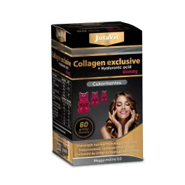   Jutavit collagen exclusive gummy vitamin cukormentes meggy-málna 60db