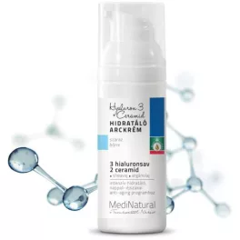 Medinatural hyaluron 3+ceramid hidratáló arckrém 50 ml - bio és natúr kozmetikumok