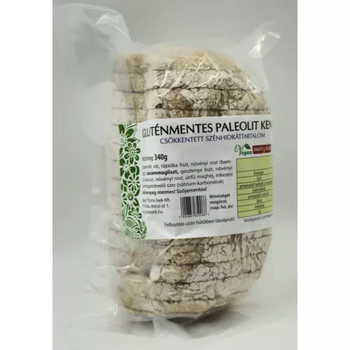 Gluténmentes tiszta ízek paleolit kenyér 340g