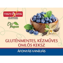 Tiszta ízek gluténm. áfonyás-vaníliás keksz 180g