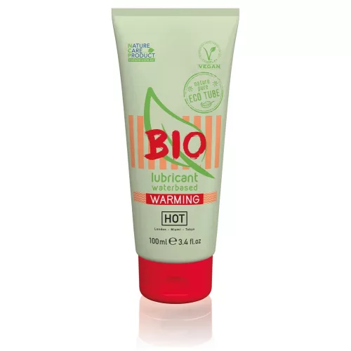 HOT BIO Warming - melegítő hatású vegán vízbázisú síkosító (100ml)