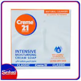   Creme21 intenzív hidratáló krémszappan e-vitaminnal és mandulaolajjal nagyon száraz bőrre 125 g