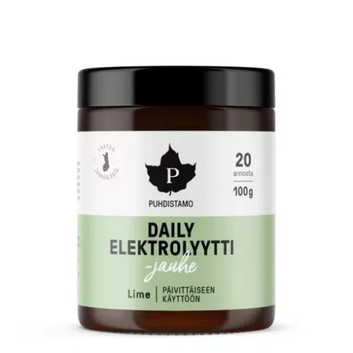 Puhdistamo daily elektrolyytti 100g lime ízű napi elektrolit italpor