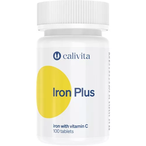 Calivita iron plus tabletta vas c-vitaminnal 100db - bio és vegán étrendkiegészítők