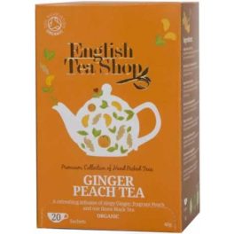 English Tea Shop bio gyömbéres barack tea 20x2g 40 g - bio és új hullámos étkezés