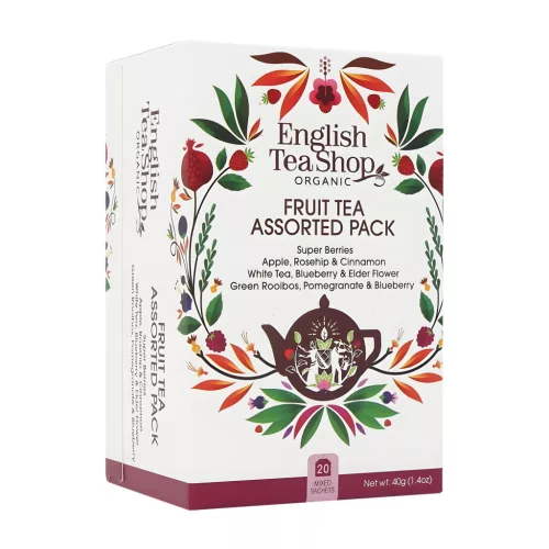 English Tea Shop 20 bio gyümölcsös teaválogatás 40 g - bio és új hullámos étkezés