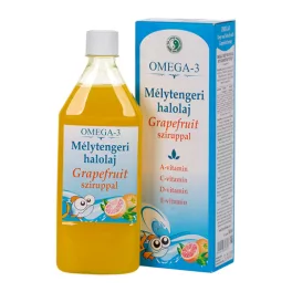 Dr.chen omega-3 mélytengeri halolaj szirup 500 ml - bio és vegán étrendkiegészítők
