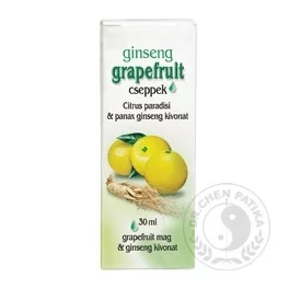 Dr.chen grapefruit cseppek ginsenggel 30 ml - bio és vegán étrendkiegészítők