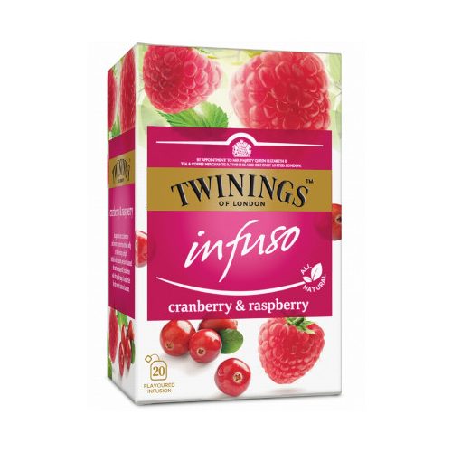 Twinings vörösáfonya és málna herbatea bodzavirággal 40 g