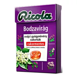 Ricola cukorka bodzavirág 40 g - bio és új hullámos étkezés