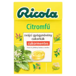 Ricola cukorka citromfű 40 g - bio és új hullámos étkezés