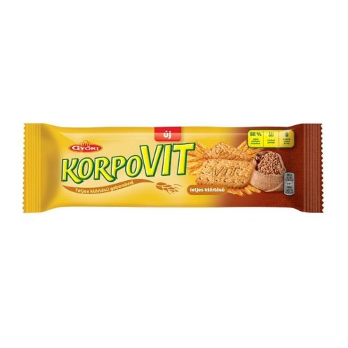 Győri korpovit keksz ropogós teljes kiőrlésű gabonával 174 g