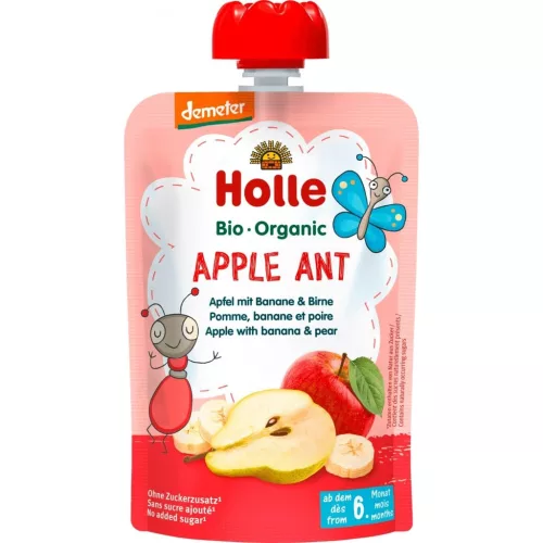 Holle bio apple ant -alma, banán és körtével 100g