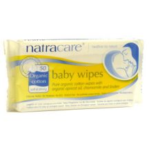 Natracare bio pamut baba törlőkendő 50 db