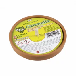 Zig zag citronella gyertya agyag - 6 óra 14 cm kültéri szúnyogriasztó 1 db - aromaterápiához és wellnesshez