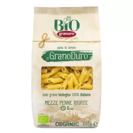 Granoro bio tészta mezze penne rigate 500 g