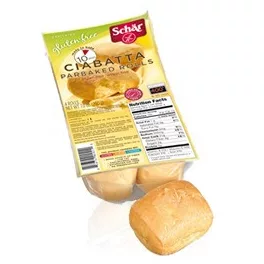 Schär gluténmentes ciabatta zsemle elösütőtt 4x50g 200 g - bio és új hullámos étkezés