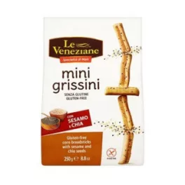 Le Veneziane grissini szezám-és chia magos 250 g - bio és új hullámos étkezés