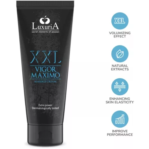 Luxuria vigor maximo xxl - erekciófokozó péniszkrém (75ml) - bio és natúr intim együttléthez