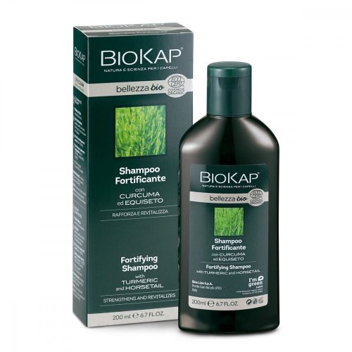 Biokap Bellezza bio Erősítő sampon kurkumával és zsurlóval 200 ml