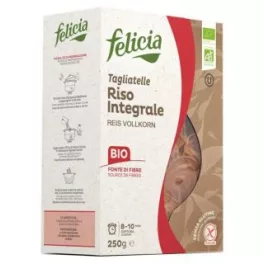   Felicia bio barnarizs tagliatelle gluténmentes tészta 250 g új termék