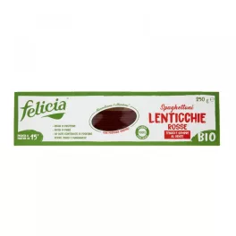  Felicia bio gluténmentes tészta vöröslencse spagetti 250 g