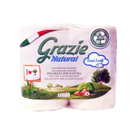 Grazie Natural toalettpapír 4 db 2 rétegű - bio és natúr kozmetikumok