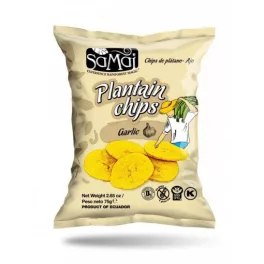 Samai plantain főzőbanán chips fokhagymás 75 g - bio és új hullámos étkezés