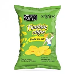 Samai plantain főzőbanán chips tengeri sós nagy kiszerelés 142 g - bio és új hullámos étkezés