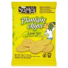 Samai plantain főzőbanán chips lime 70 g - bio és új hullámos étkezés