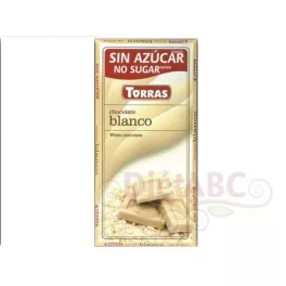 Torras gluténmentes fehércsokoládé cukor nélkül 75 g - bio és új hullámos étkezés