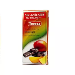 Torras glutén-és cukormentes étcsokoládé mangó 75 g - bio és új hullámos étkezés