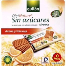 Gullón snack zabos-narancsos keksz 144 g - bio és új hullámos étkezés