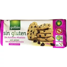 Gullón gluténmentes keksz chip choco étcsokoládé darabokkal 125 g - bio és új hullámos étkezés